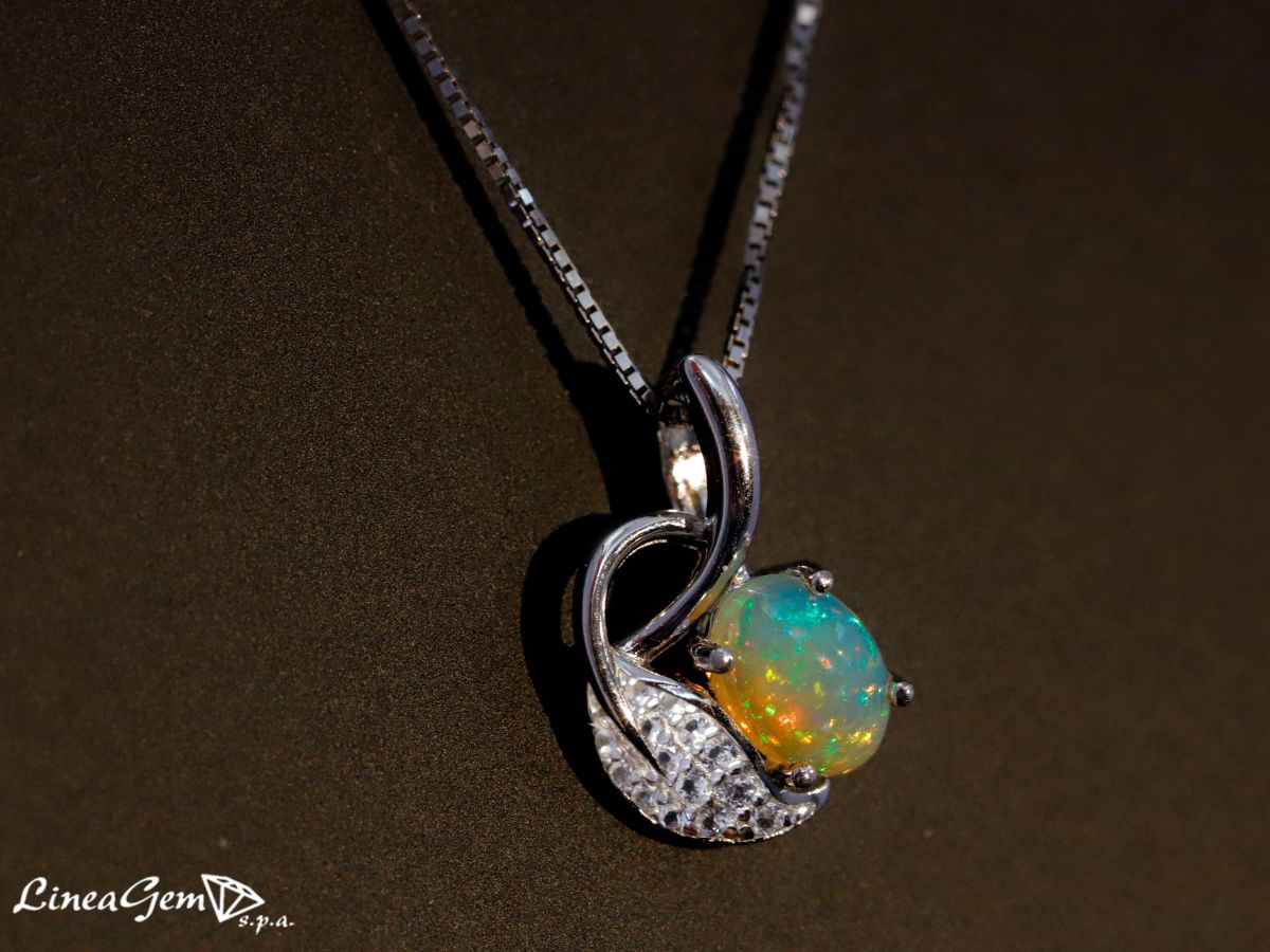 pendente opale etiope naturale lineagem